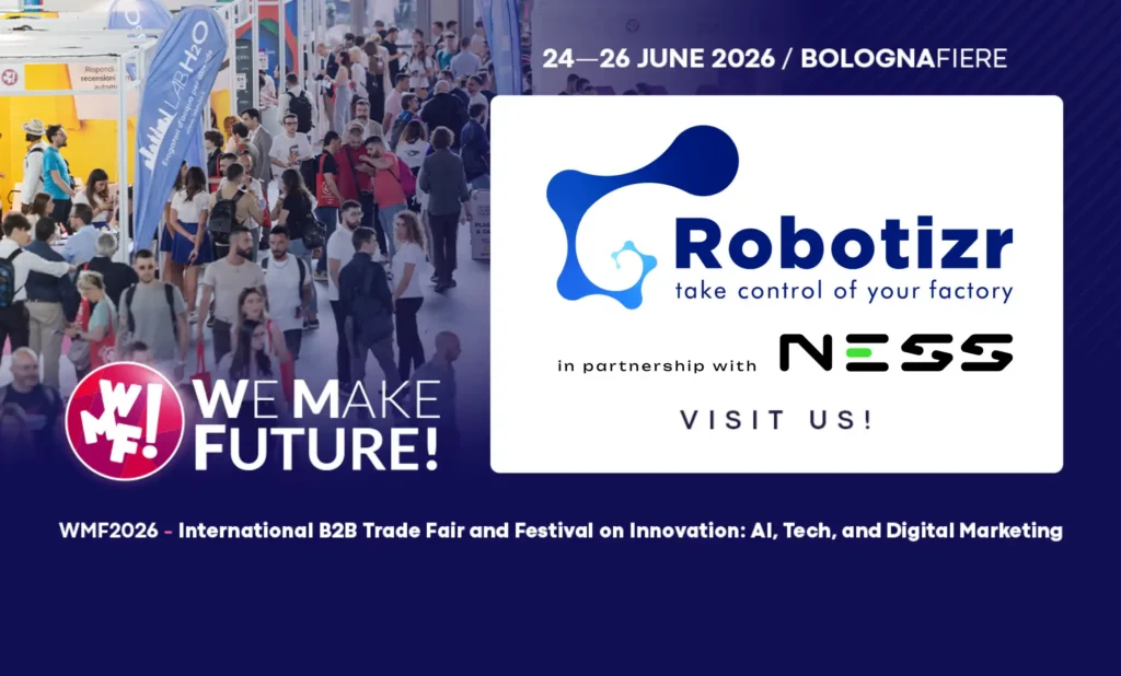 NESS e Robotizr al WMF 2026 con soluzioni di automazione industriale No-Code
